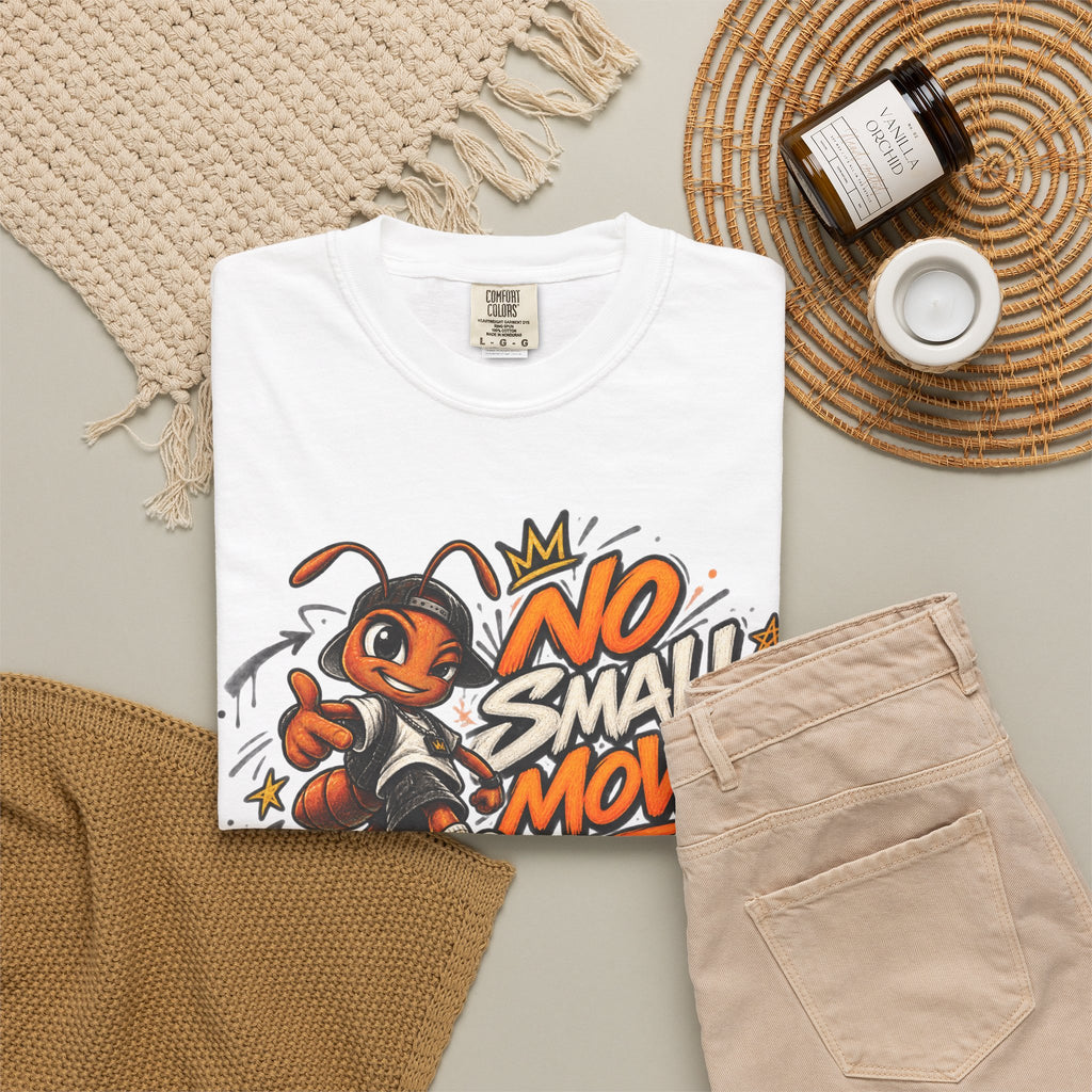 No Small Moves T-Shirt — Retro Sneaker Character Graphic Tee