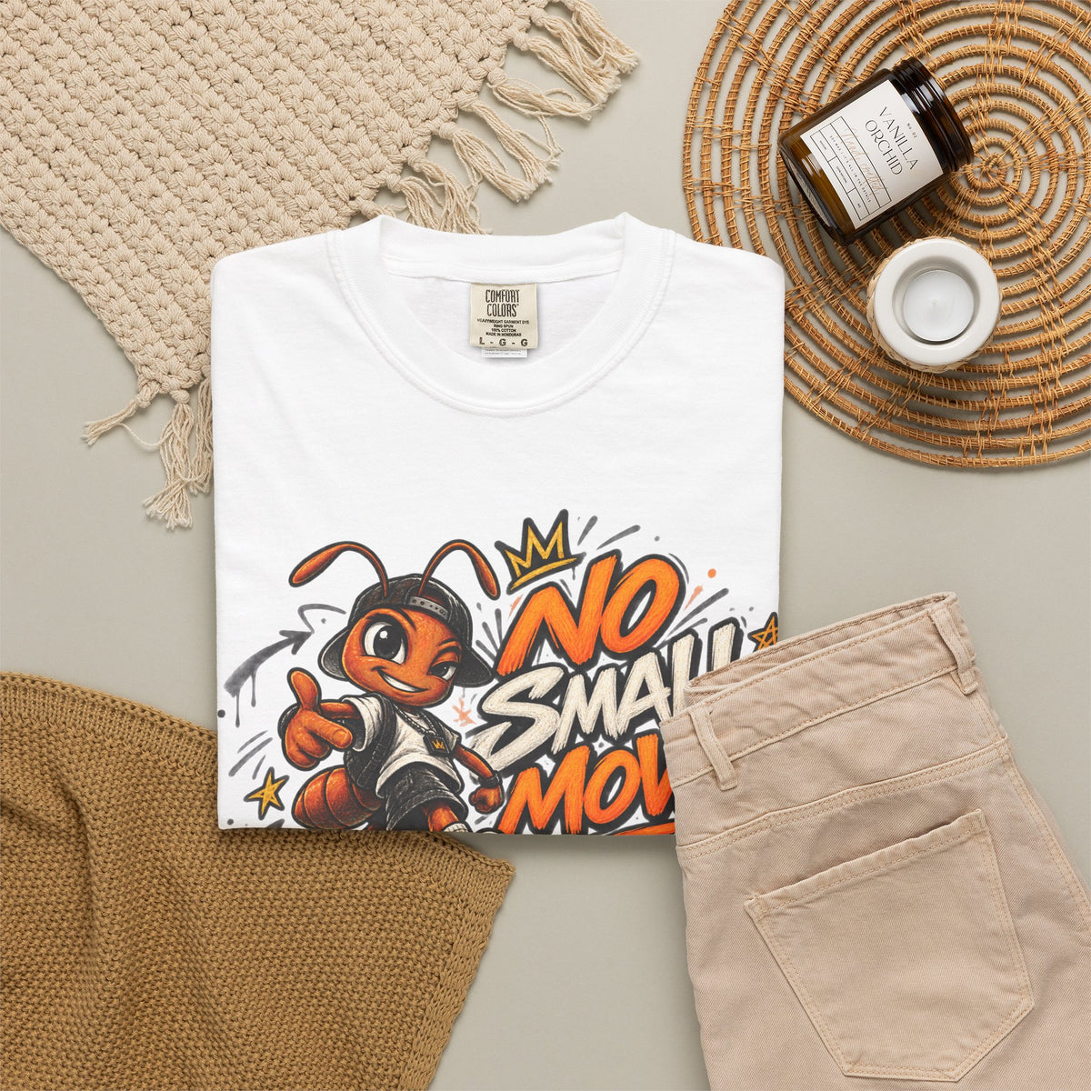 No Small Moves T-Shirt — Retro Sneaker Character Graphic Tee