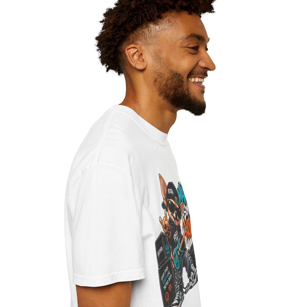 Make Some Noise Rocco Graphic T-Shirt — Streetwear Rock Dog Tee