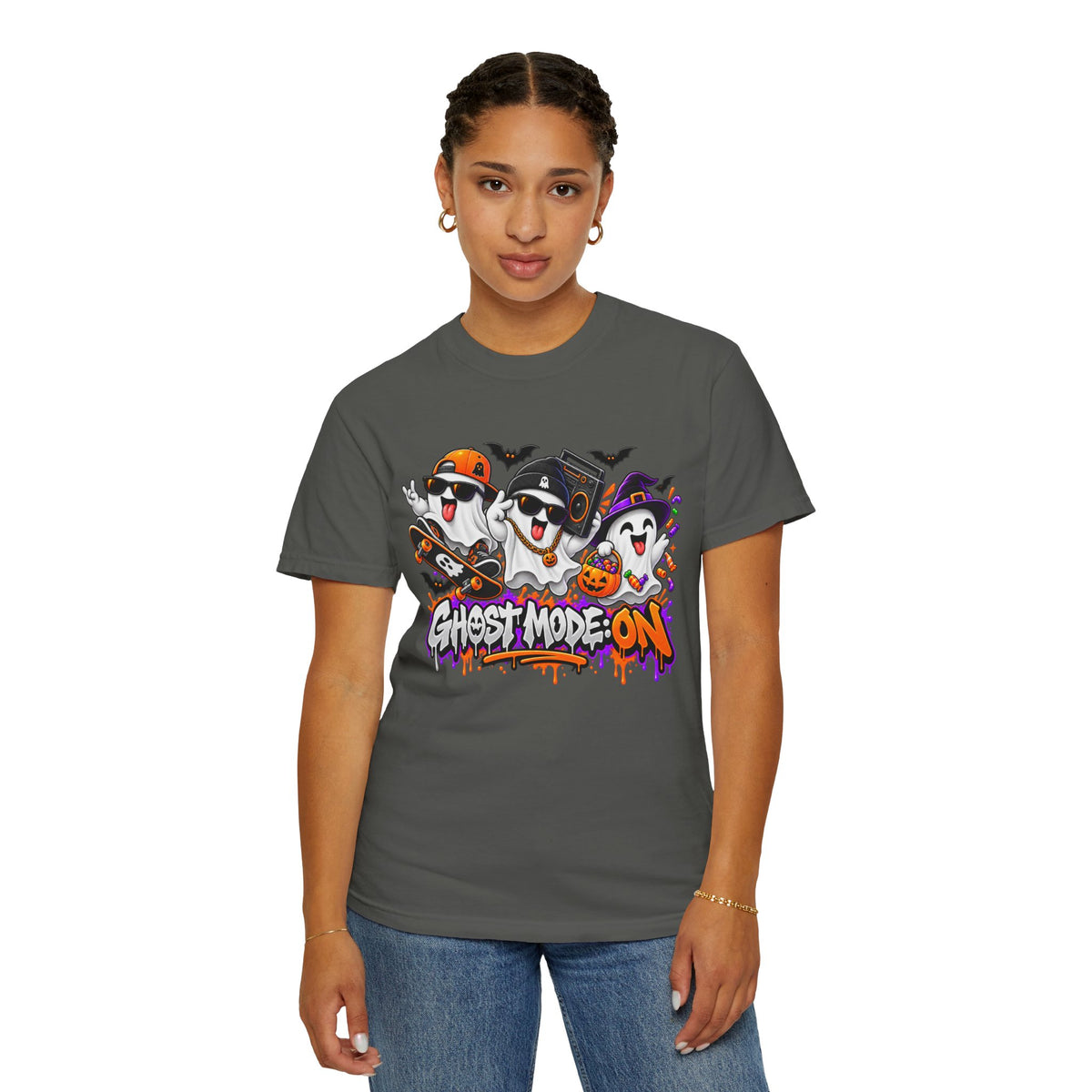 Ghost Mode: ON – Halloween Ghosts Graphic T-Shirt