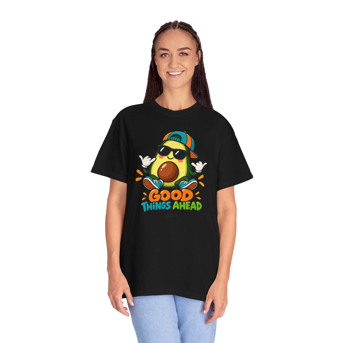 Good Things Ahead Avocado Graphic T-Shirt | Festora Everyday