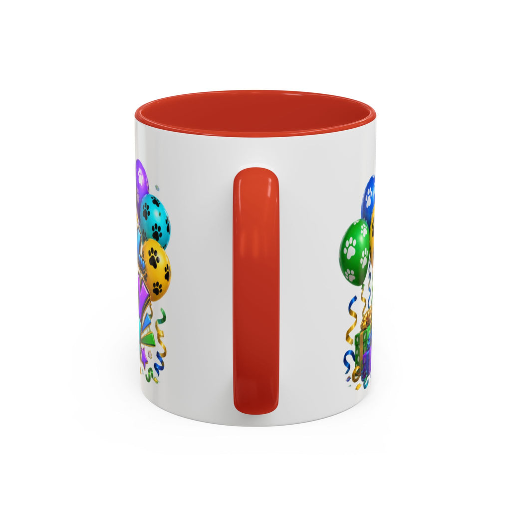 Herd the Crew Border Collie Birthday White Mug