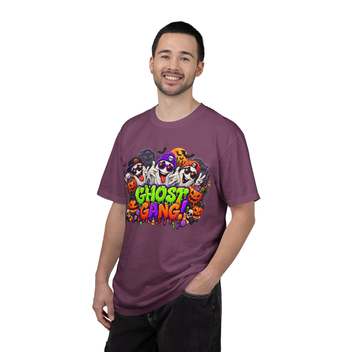 Ghost Gang Halloween T-Shirt – Funny Colorful Ghost Graphic Tee