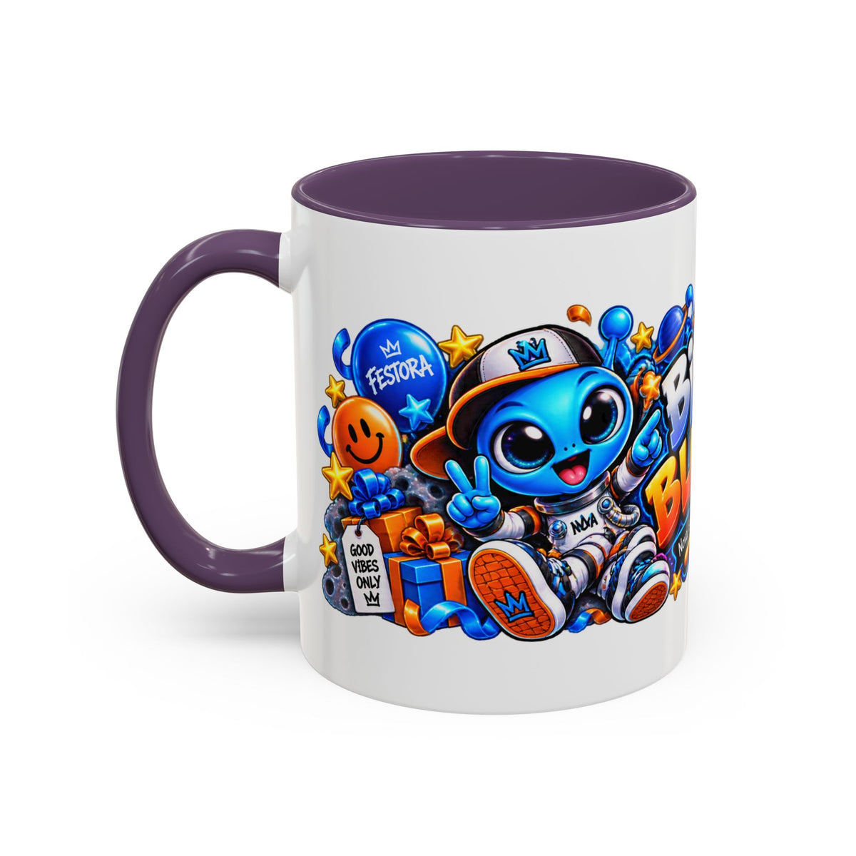 Festora Alien Birthday Mug – Birthday Blast Off Coffee Cup