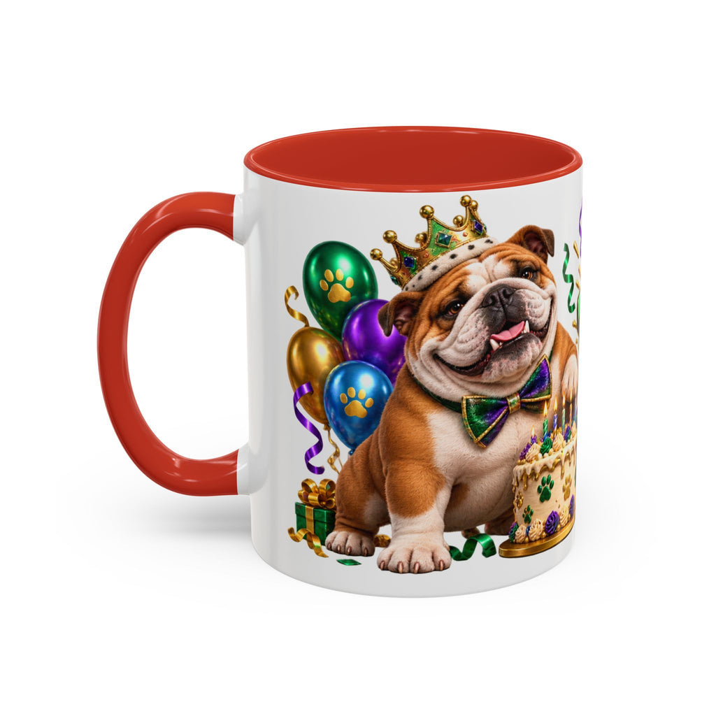 Built to Party English Bulldog Birthday White Mug