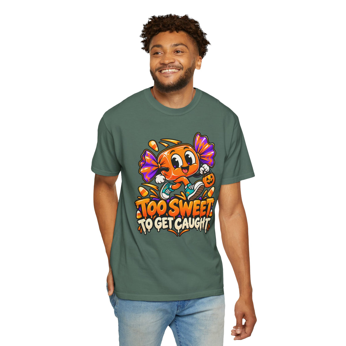 Too Sweet to Get Caught – Cute Halloween Candy T-Shirt