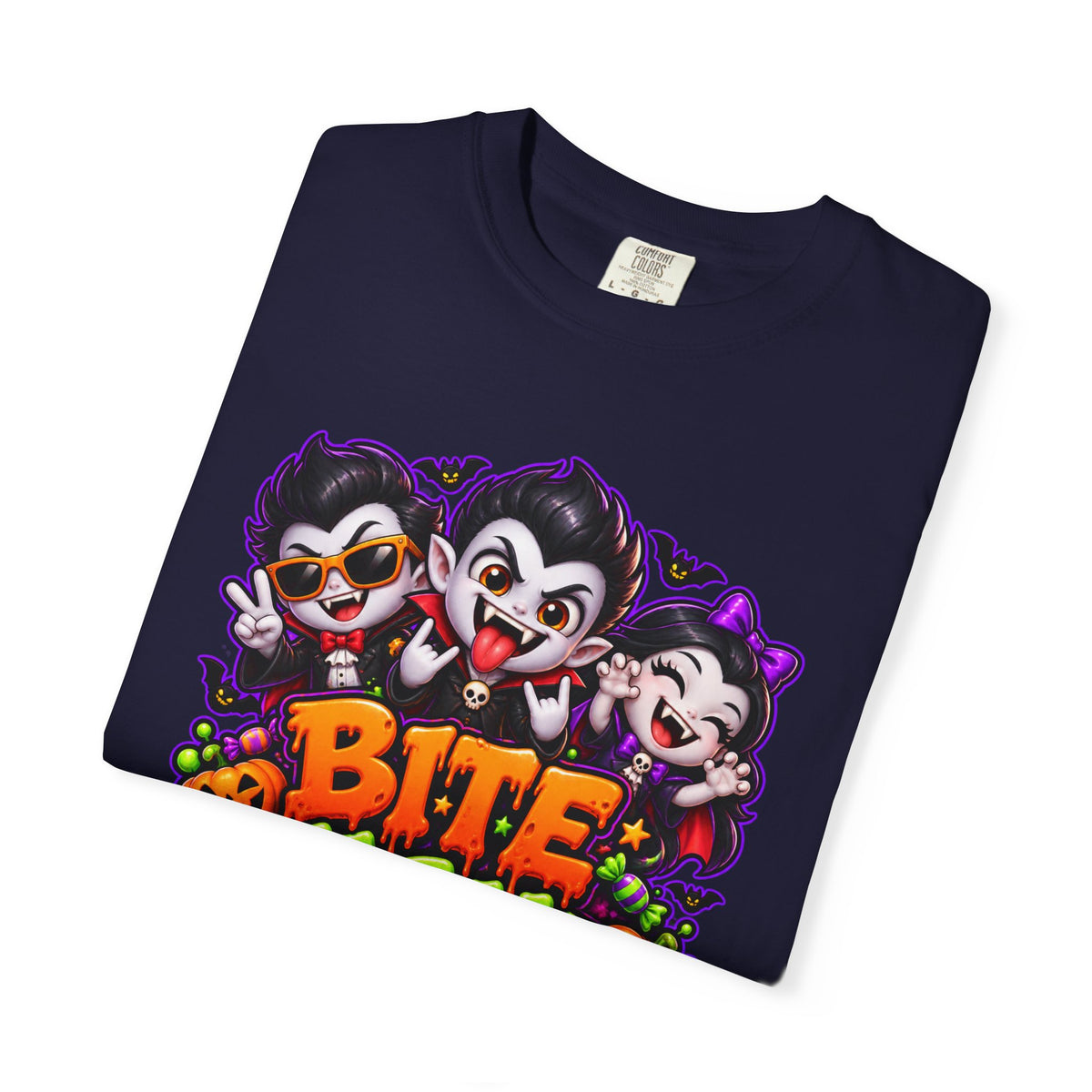 Bite Night Crew Halloween T-Shirt – Funny Vampire Graphic Tee