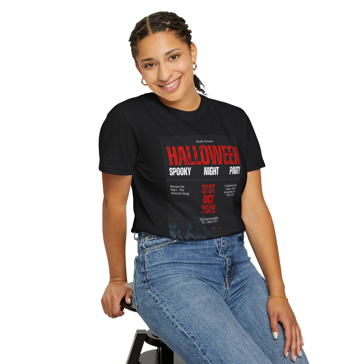 Halloween Spooky Night Party T-Shirt — 31st Oct Horror Poster Tee