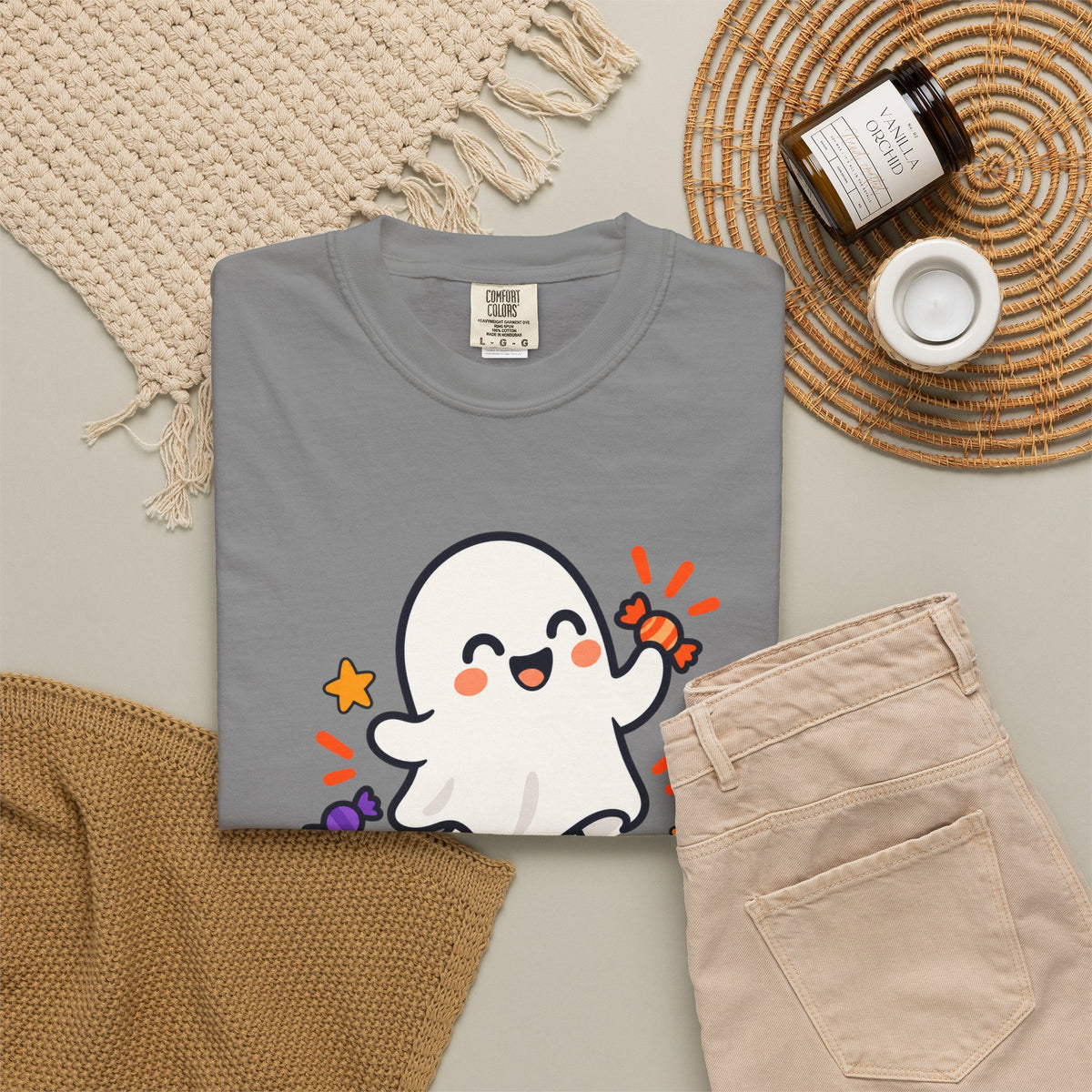 Spooky but Sweet Ghost T-Shirt | Cute Halloween Graphic Tee