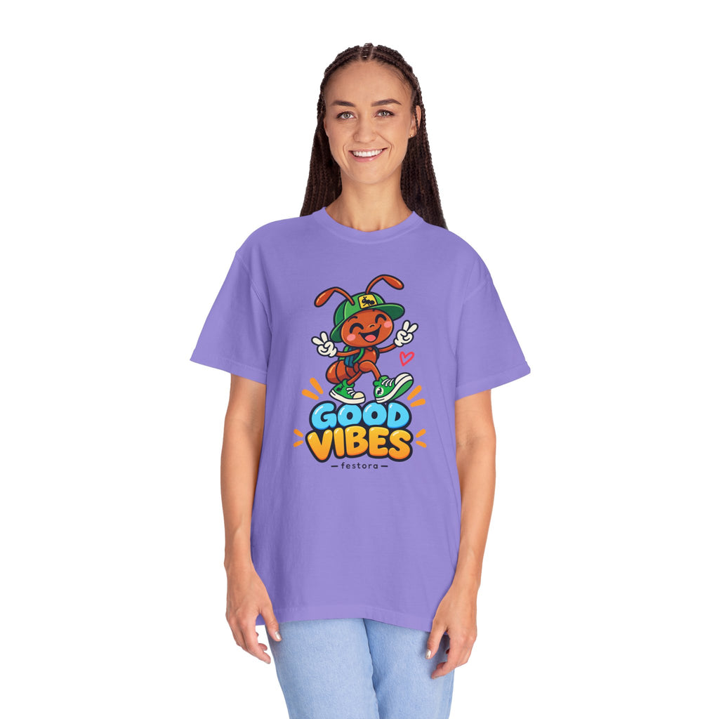 Good Vibes – Happy Ant Graphic T-Shirt