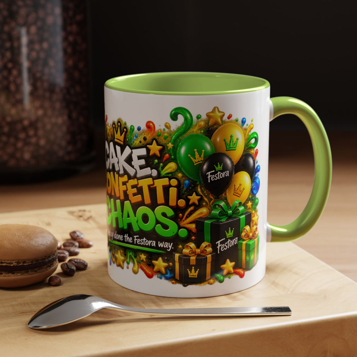 Festora Ant Birthday Mug – Cake Confetti Chaos Coffee Cup