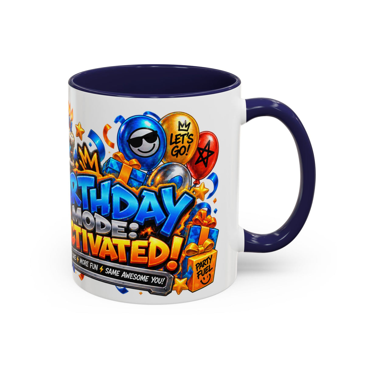 Festora Robot Birthday Mug – Birthday Mode Activated Coffee Cup
