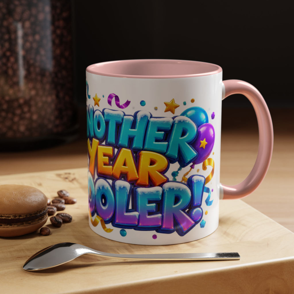 Another Year Cooler Penguin Birthday White Mug