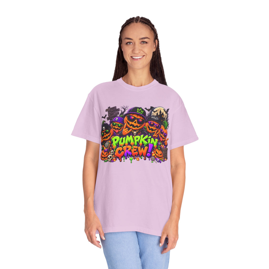 Pumpkin Crew Halloween T-Shirt – Funny Jack O’ Lantern Graphic Tee