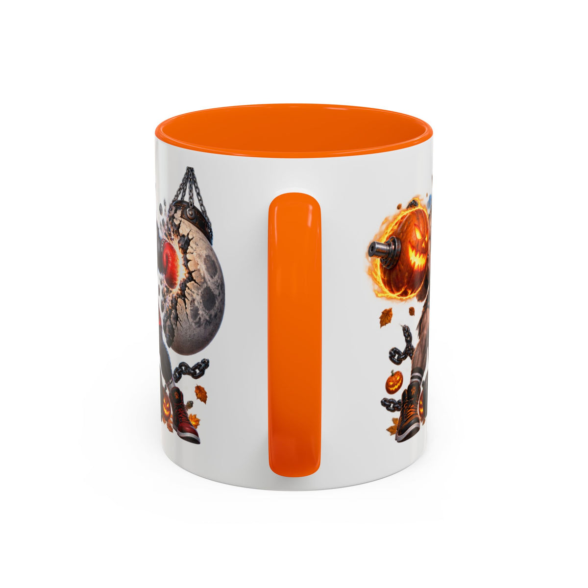 Full Moon Full Power Werewolf Gym Halloween White Mug