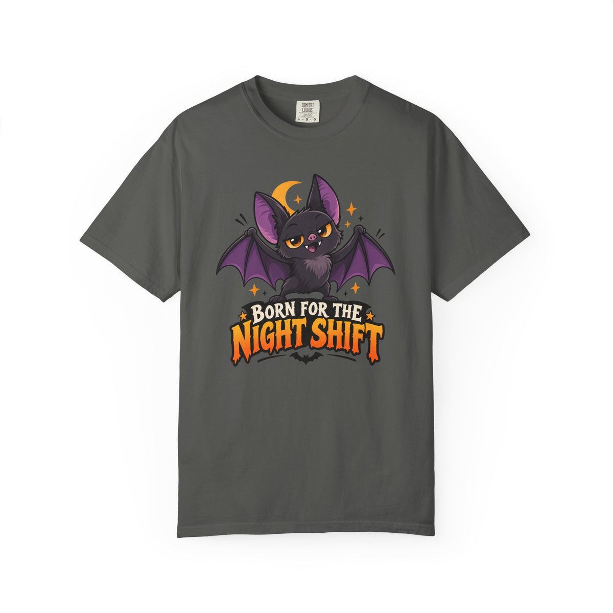Born for the Night Shift – Cute Halloween Bat T-Shirt