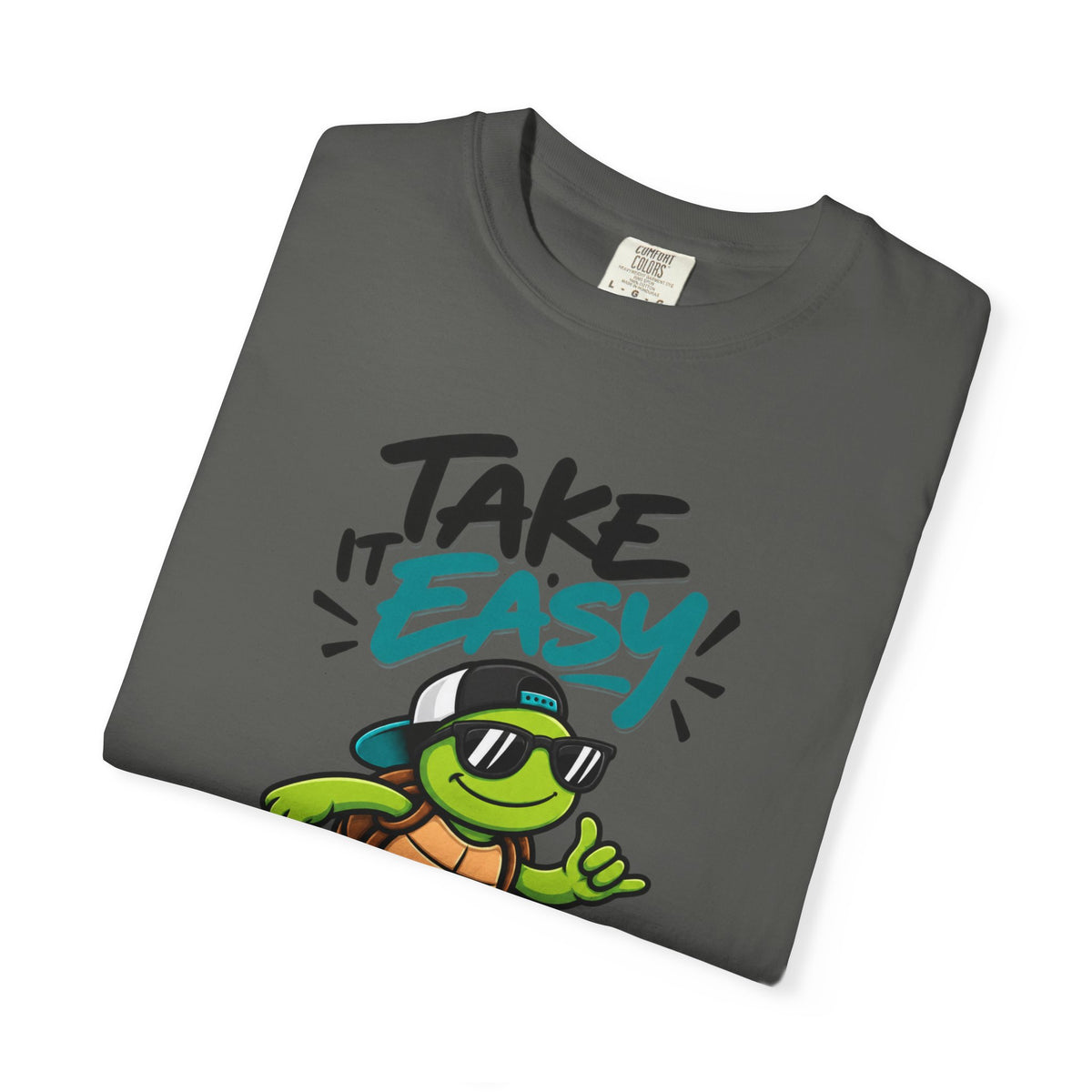 Take It Easy Skate Turtle Graphic T-Shirt | Festora Everyday