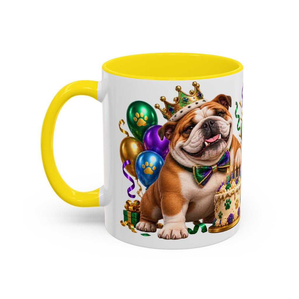 Built to Party English Bulldog Birthday White Mug