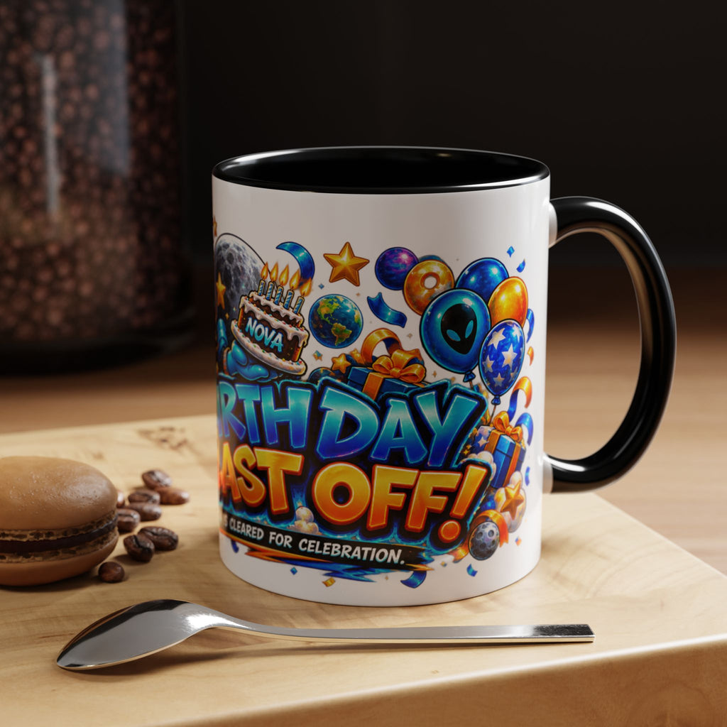 Festora Alien Birthday Mug – Birthday Blast Off Coffee Cup