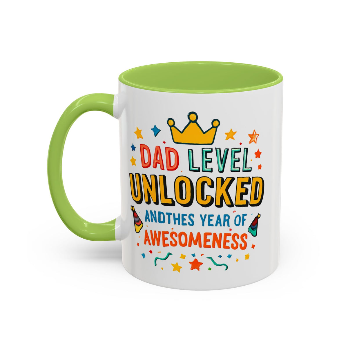 Dad Level Unlocked Coffee Mug – Funny Father’s Day 11/15oz Accent Mug