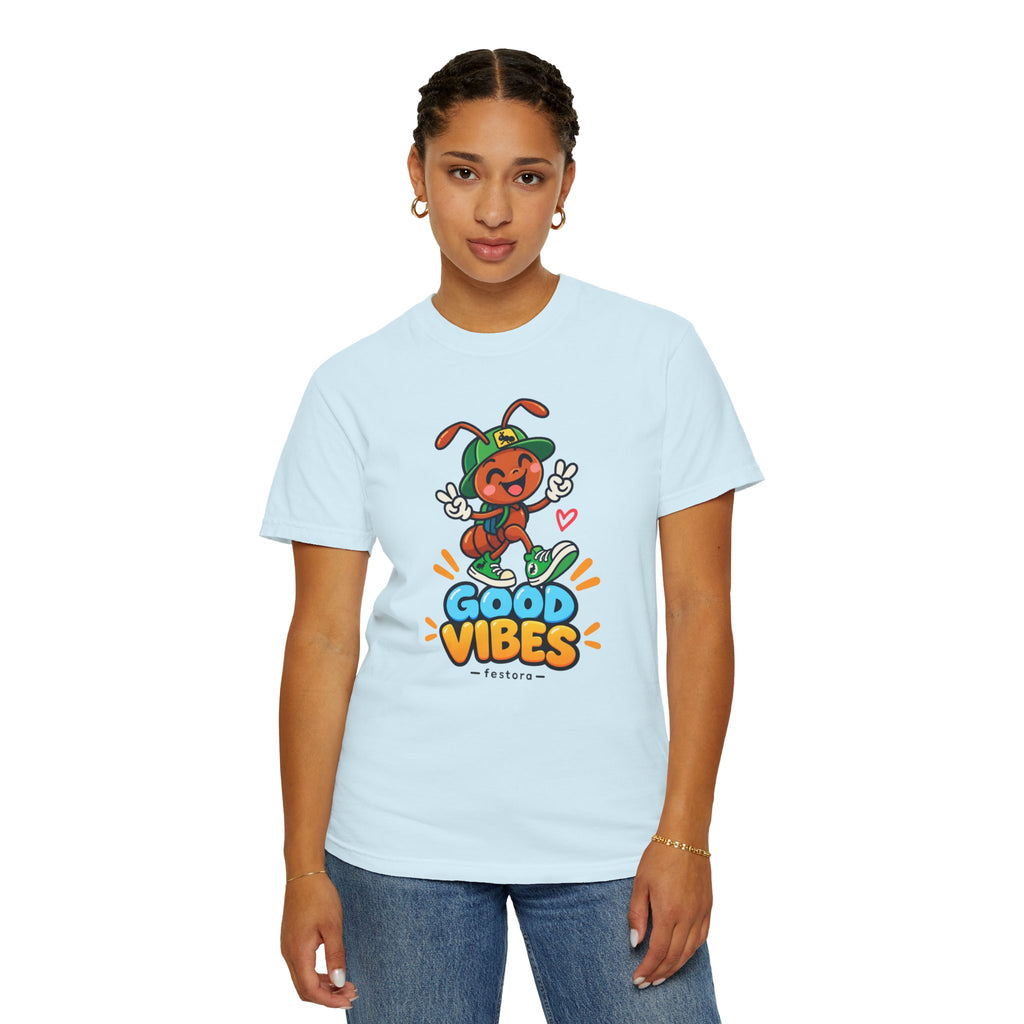 Good Vibes – Happy Ant Graphic T-Shirt