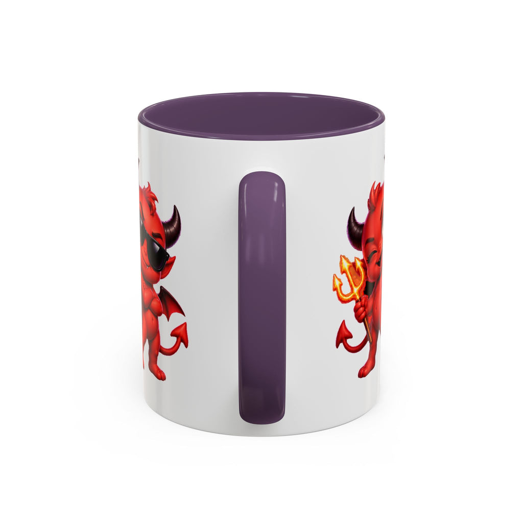 Raise a Little Hell Cute Devils Halloween White Mug