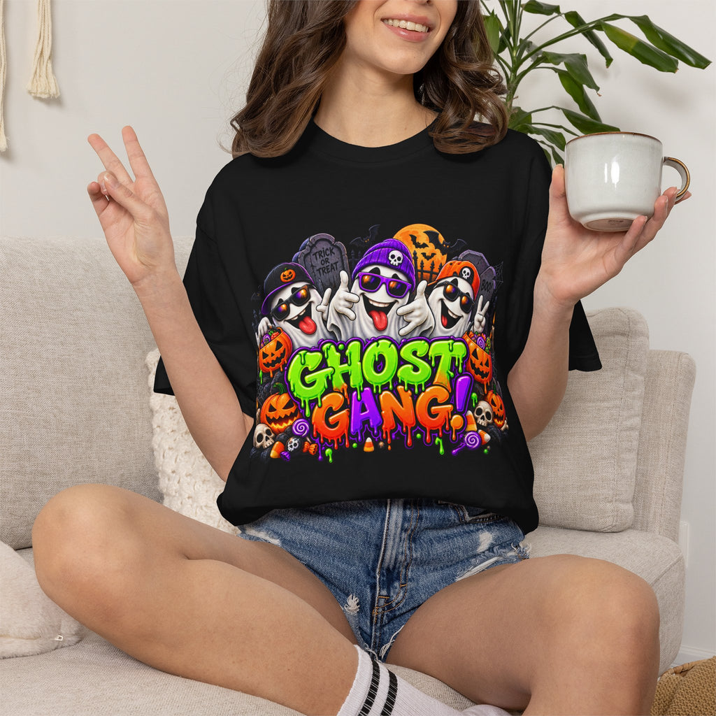 Ghost Gang Halloween T-Shirt – Funny Colorful Ghost Graphic Tee
