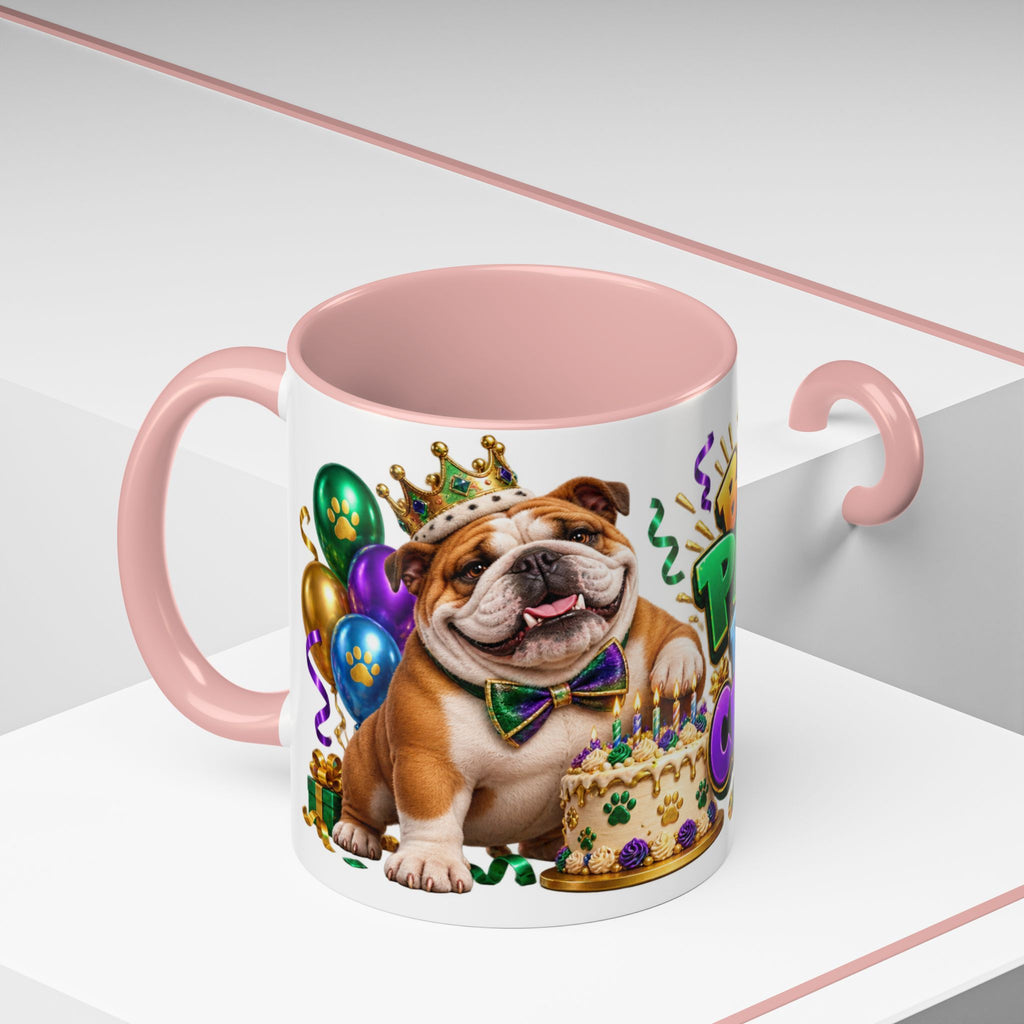 Built to Party English Bulldog Birthday White Mug
