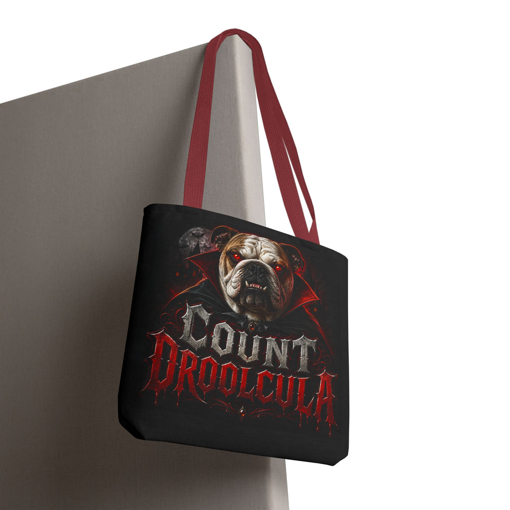 Count Droolcula Tote Bag — Halloween Bulldog Vampire Tote