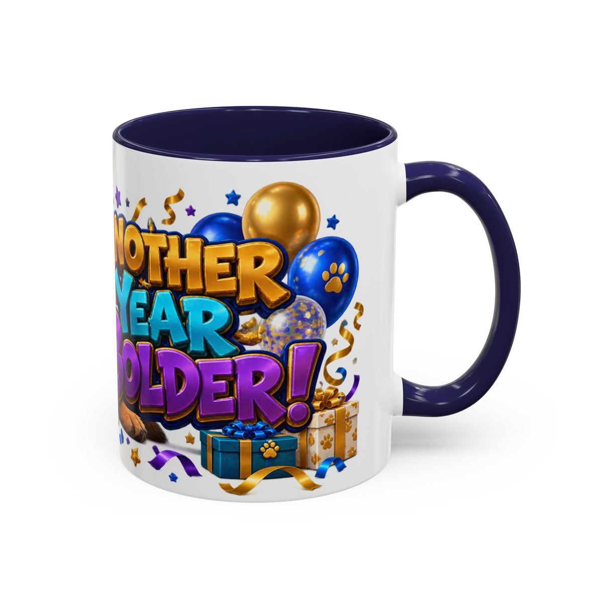 German Shepherd Birthday Mug – Another Year Bolder White Coffee Cup