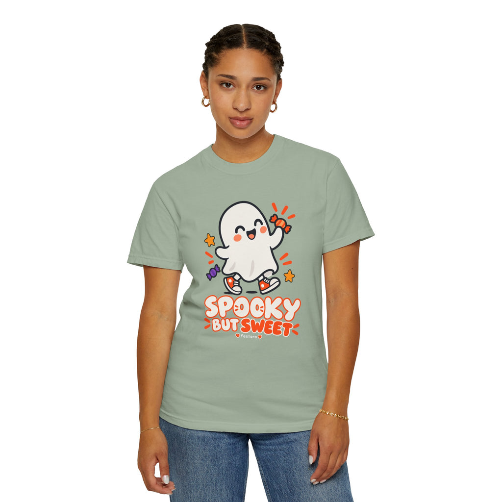 Spooky but Sweet Ghost T-Shirt | Cute Halloween Graphic Tee