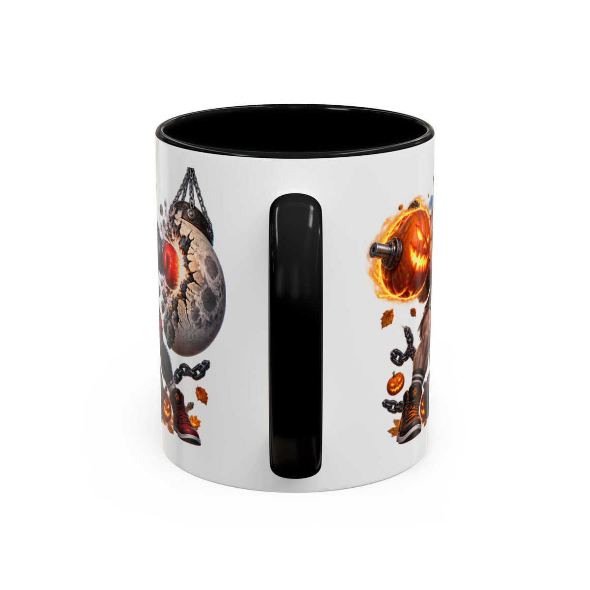 Full Moon Full Power Werewolf Gym Halloween White Mug