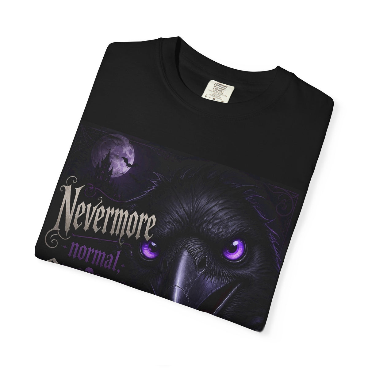 Nevermore Forever Spooky T-Shirt — Gothic Raven Halloween Tee