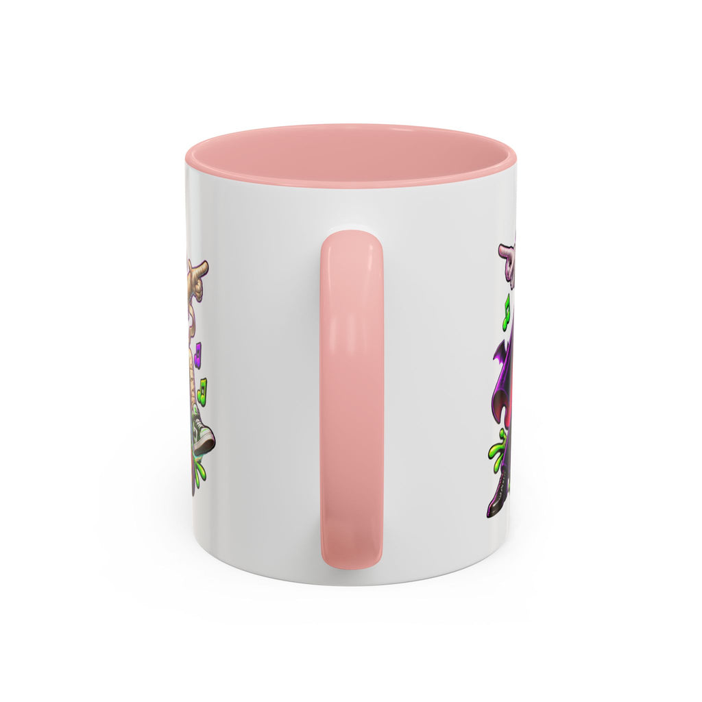 Fright Night Fever Dancing Monsters Halloween White Mug