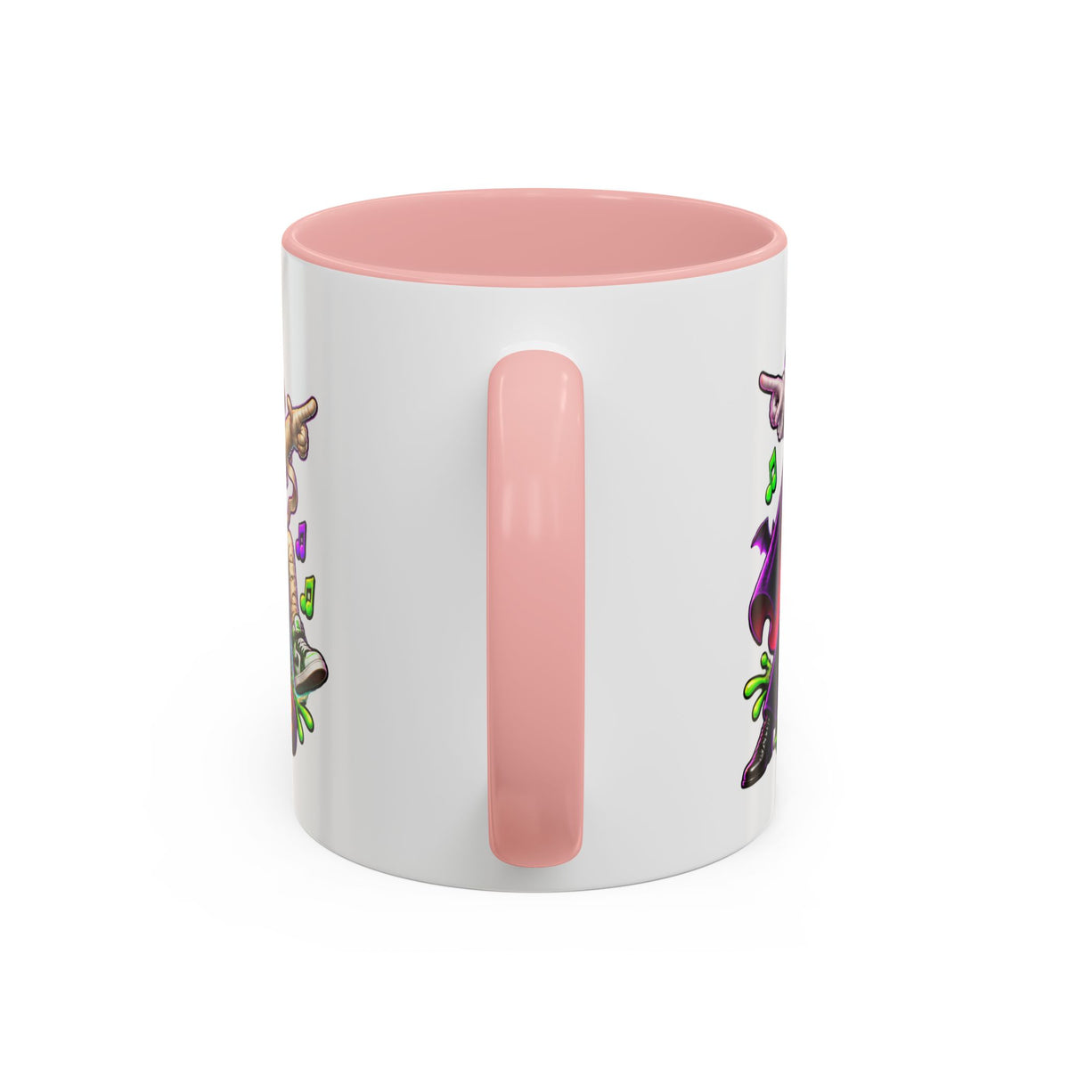 Fright Night Fever Dancing Monsters Halloween White Mug