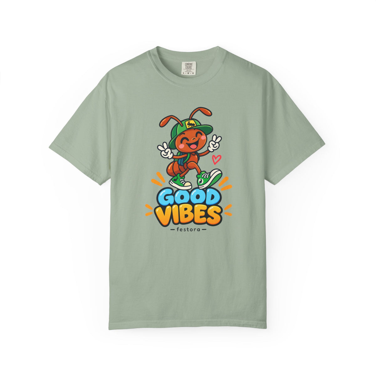 Good Vibes – Happy Ant Graphic T-Shirt