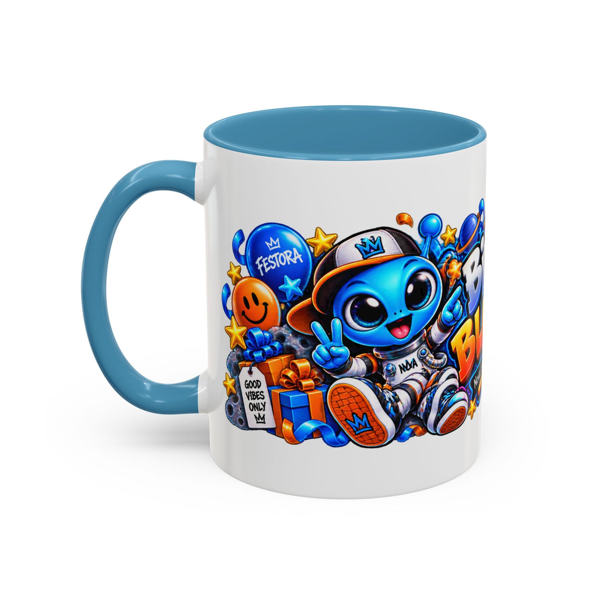 Festora Alien Birthday Mug – Birthday Blast Off Coffee Cup