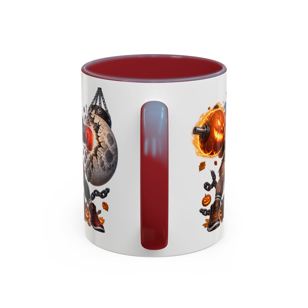 Full Moon Full Power Werewolf Gym Halloween White Mug