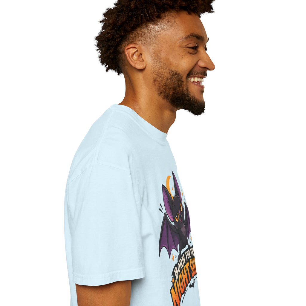 Born for the Night Shift – Cute Halloween Bat T-Shirt