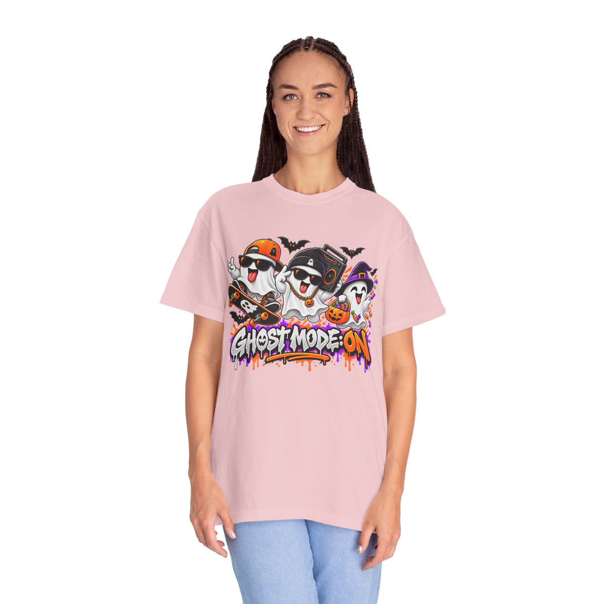 Ghost Mode: ON – Halloween Ghosts Graphic T-Shirt