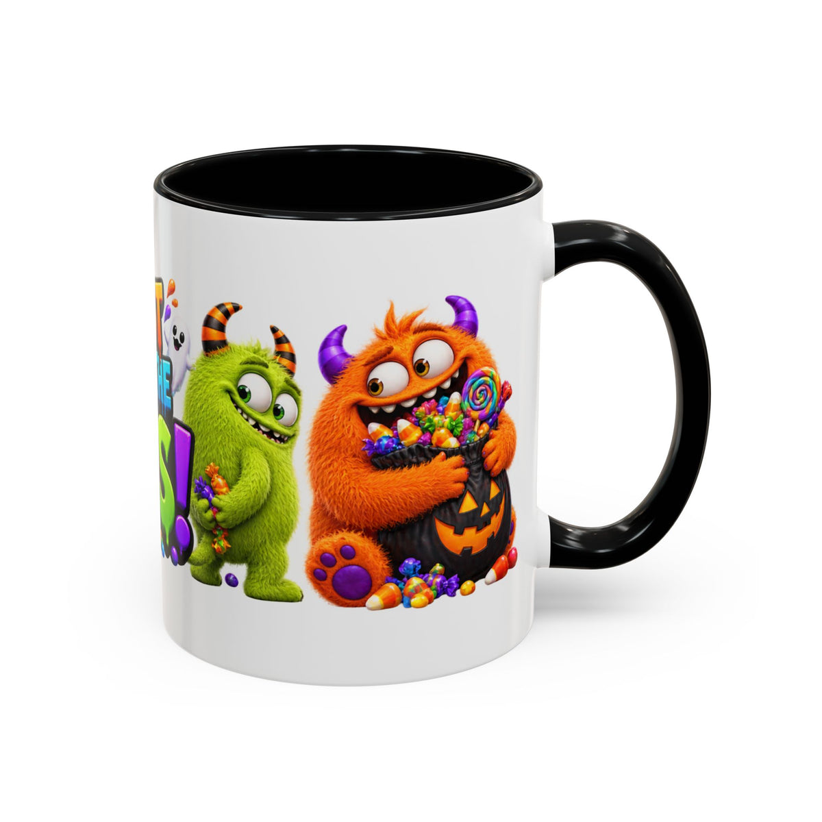 I’m Just Here for the Boos Funny Halloween Monster White Mug