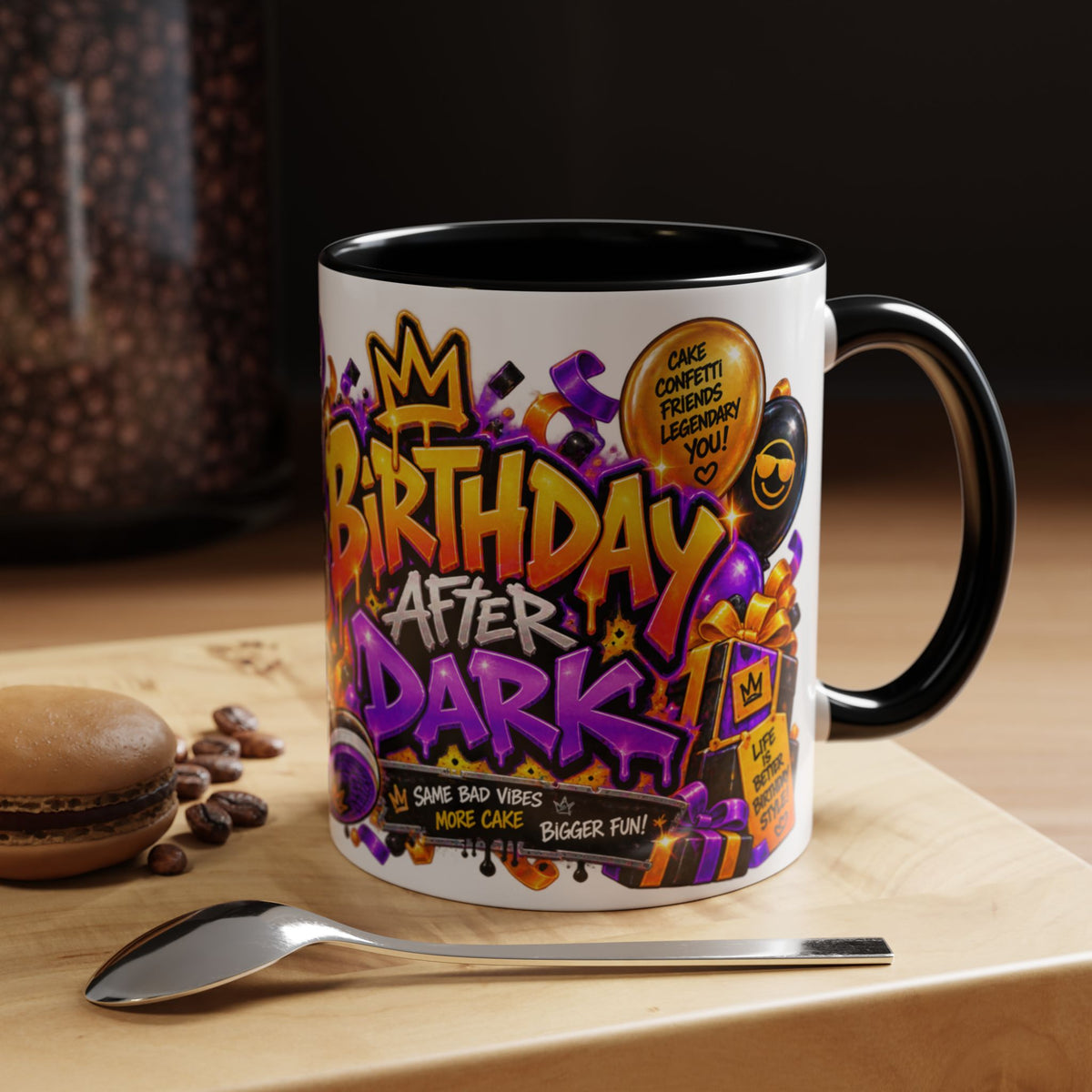 Festora Raccoon Birthday Mug – Birthday After Dark Coffee Cup