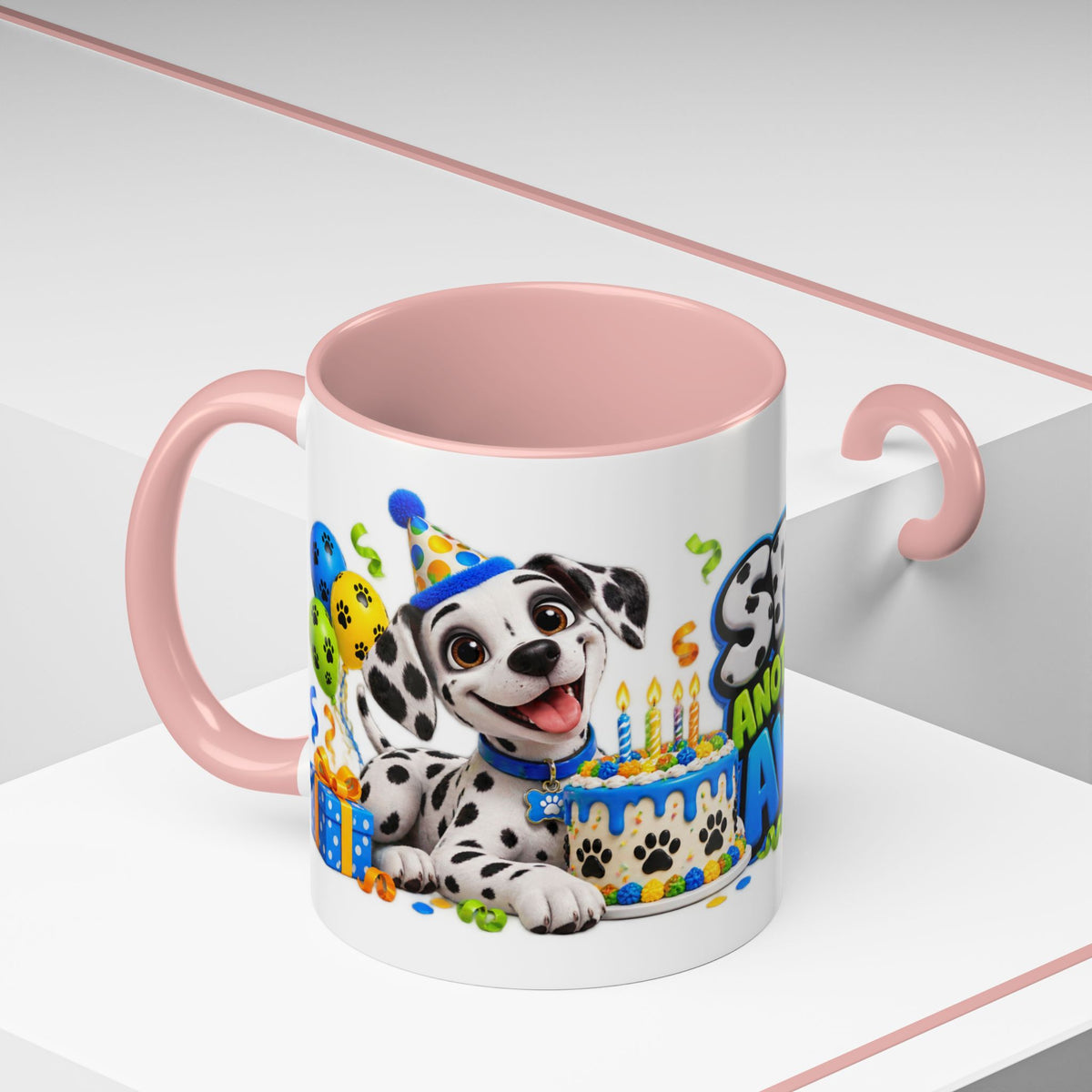 Dalmatian Birthday Mug – Spotted Another Year of Awesome White Coffee Cup