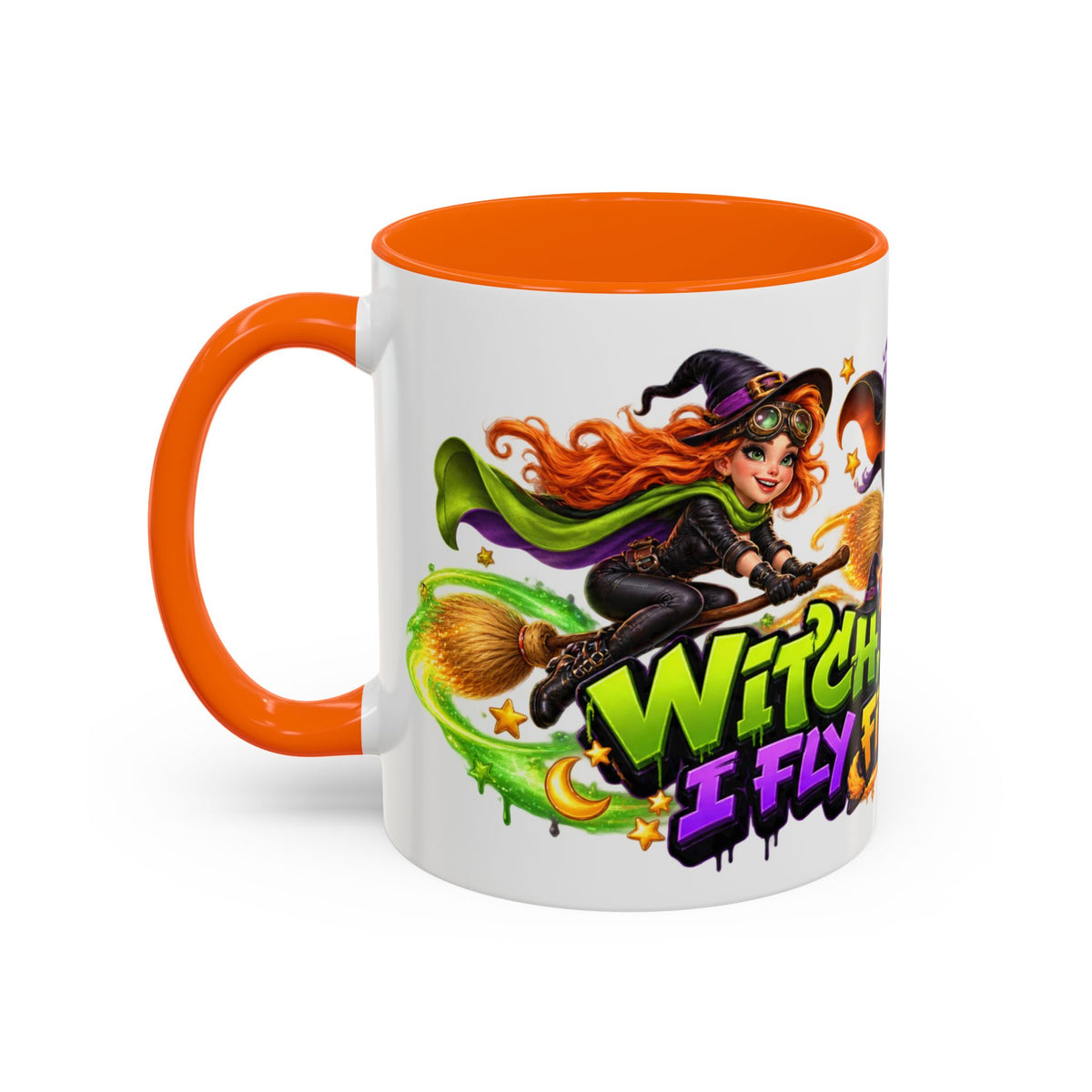 Witch Please I Fly First Class Halloween White Mug