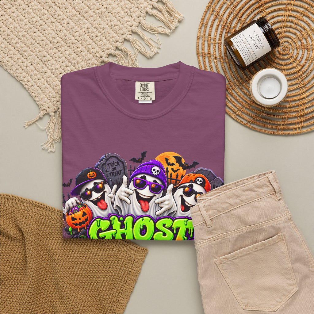 Ghost Gang Halloween T-Shirt – Funny Colorful Ghost Graphic Tee