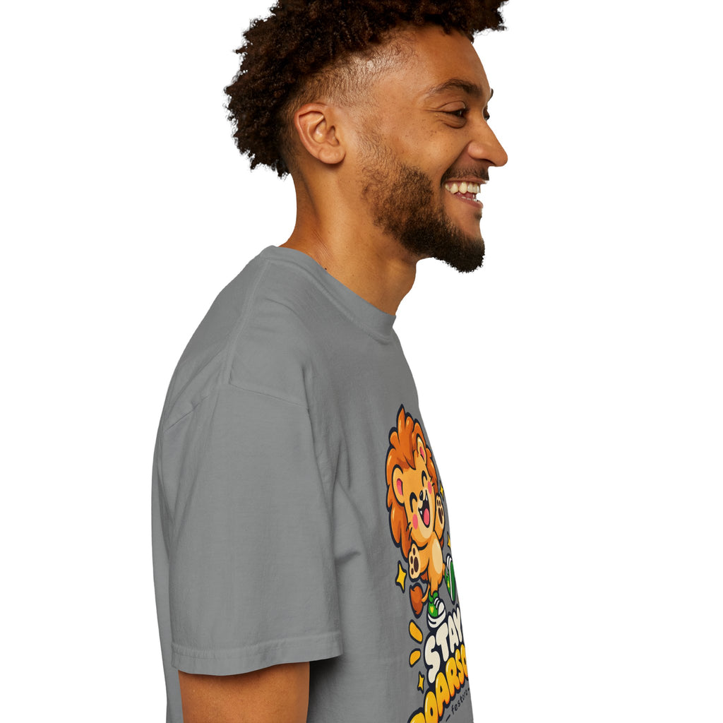 Stay Roarsome – Cute Happy Lion Graphic T-Shirt