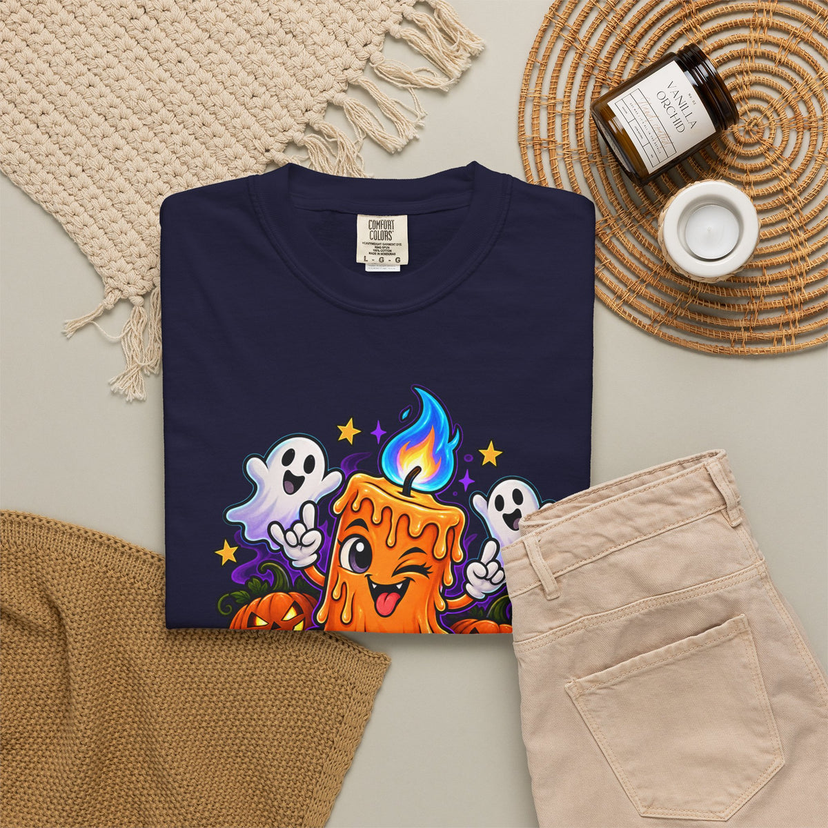 Too Lit to Quit – Funny Halloween Candle T-Shirt