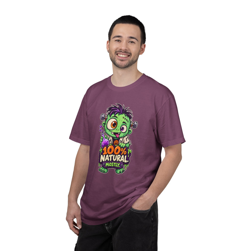 100% Natural. Mostly. – Cute Halloween Lab Monster T-Shirt