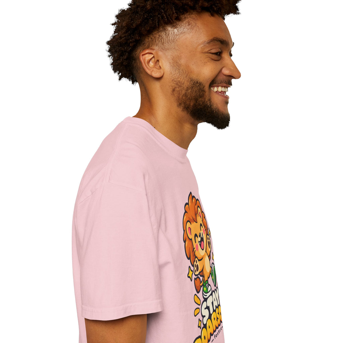 Stay Roarsome – Cute Happy Lion Graphic T-Shirt
