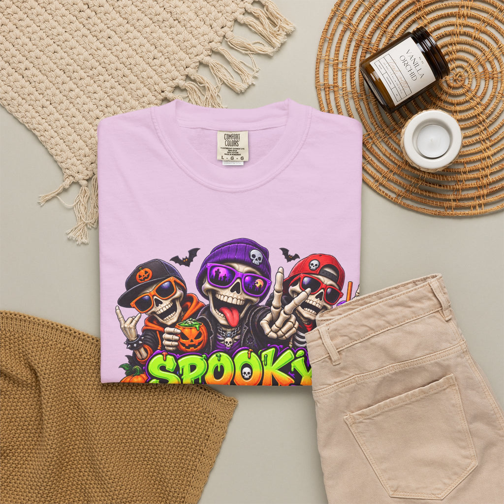 Spooky Crew Halloween T-Shirt – Funny Skeleton Graphic Tee